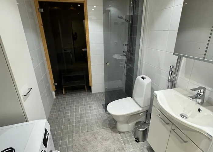 Lapland With Private Sauna, Wifi And Parking Next To The Railway Station 아파트 *